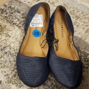 Lucky Brand Navy Flats